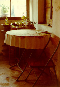 A dining area in a commune near Beijing, China.  1983  - Copyright Richard Grossman